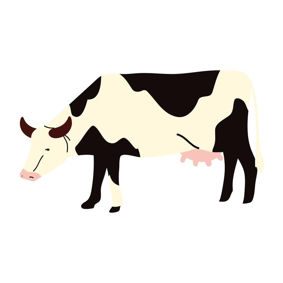 animal de vaca de granja vector