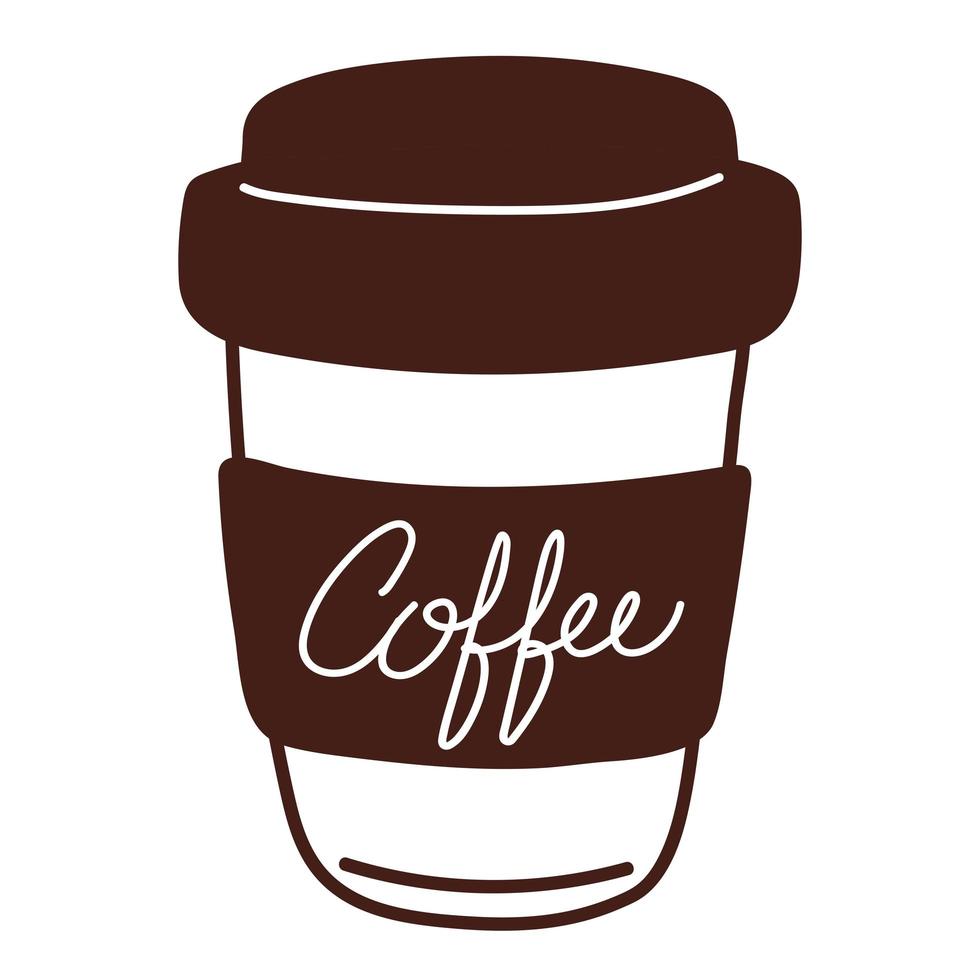 takeaway coffee cup vector