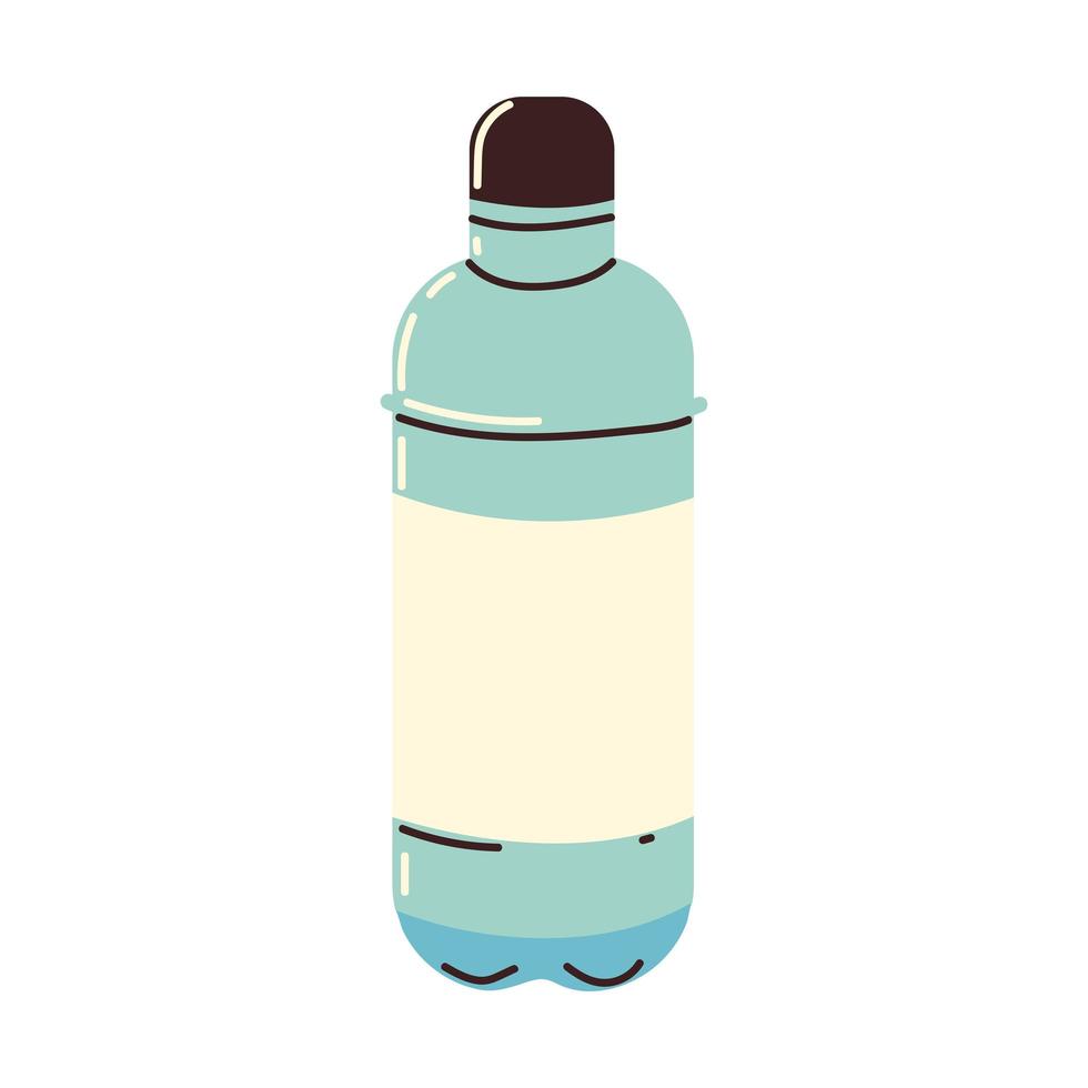 botella de agua de plastico vector