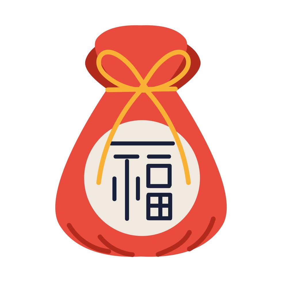 wrapped korean gift vector