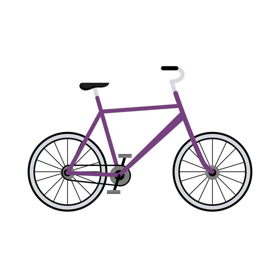 purple bicycle vehicle vector