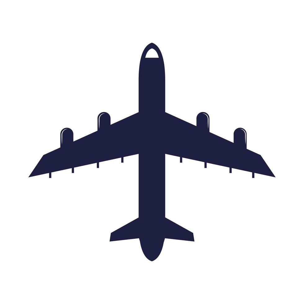 Isolated airplane icon vector