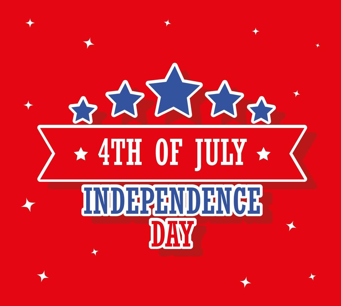 4 de julio día de la independencia vector