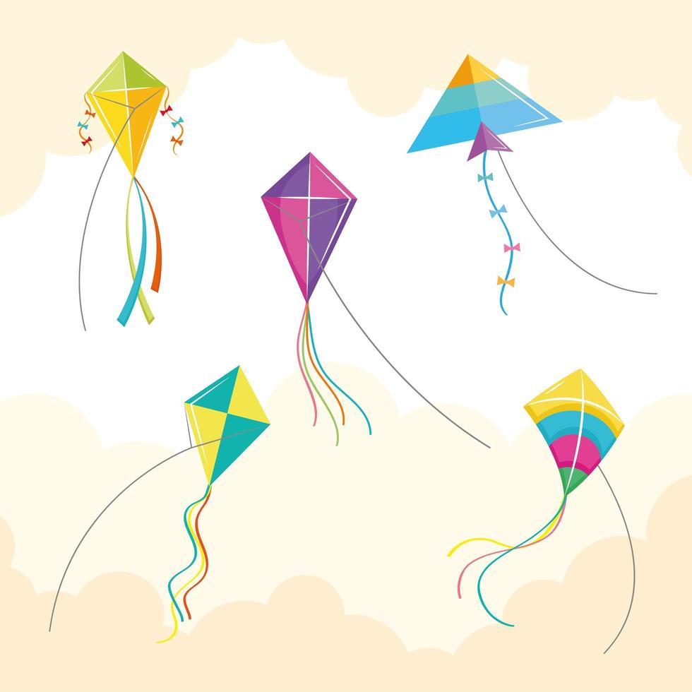 kites symbol group vector