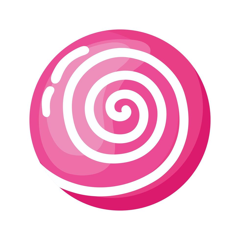 caramelo dulce espiral vector