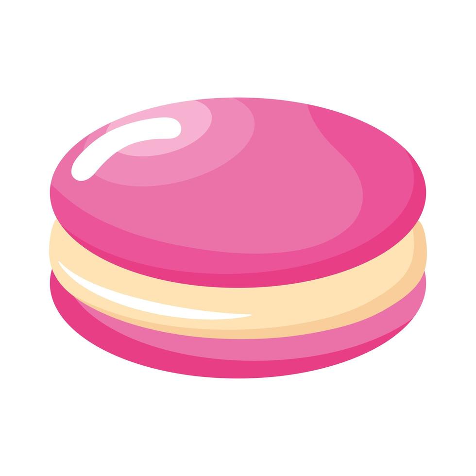 pink cookie pastry product vector