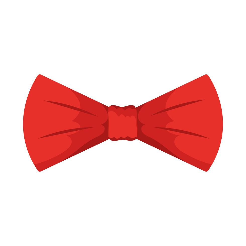 elegant red bowtie vector