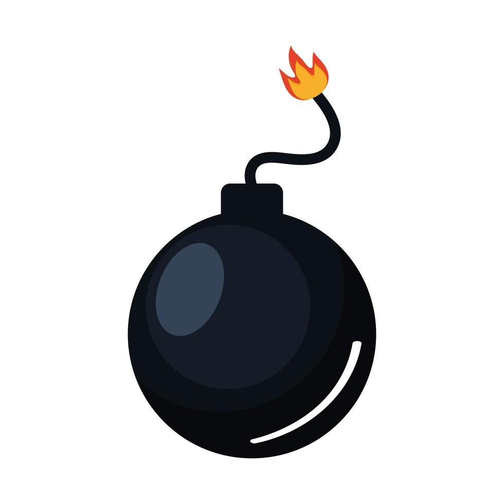 explosive bomb icon vector