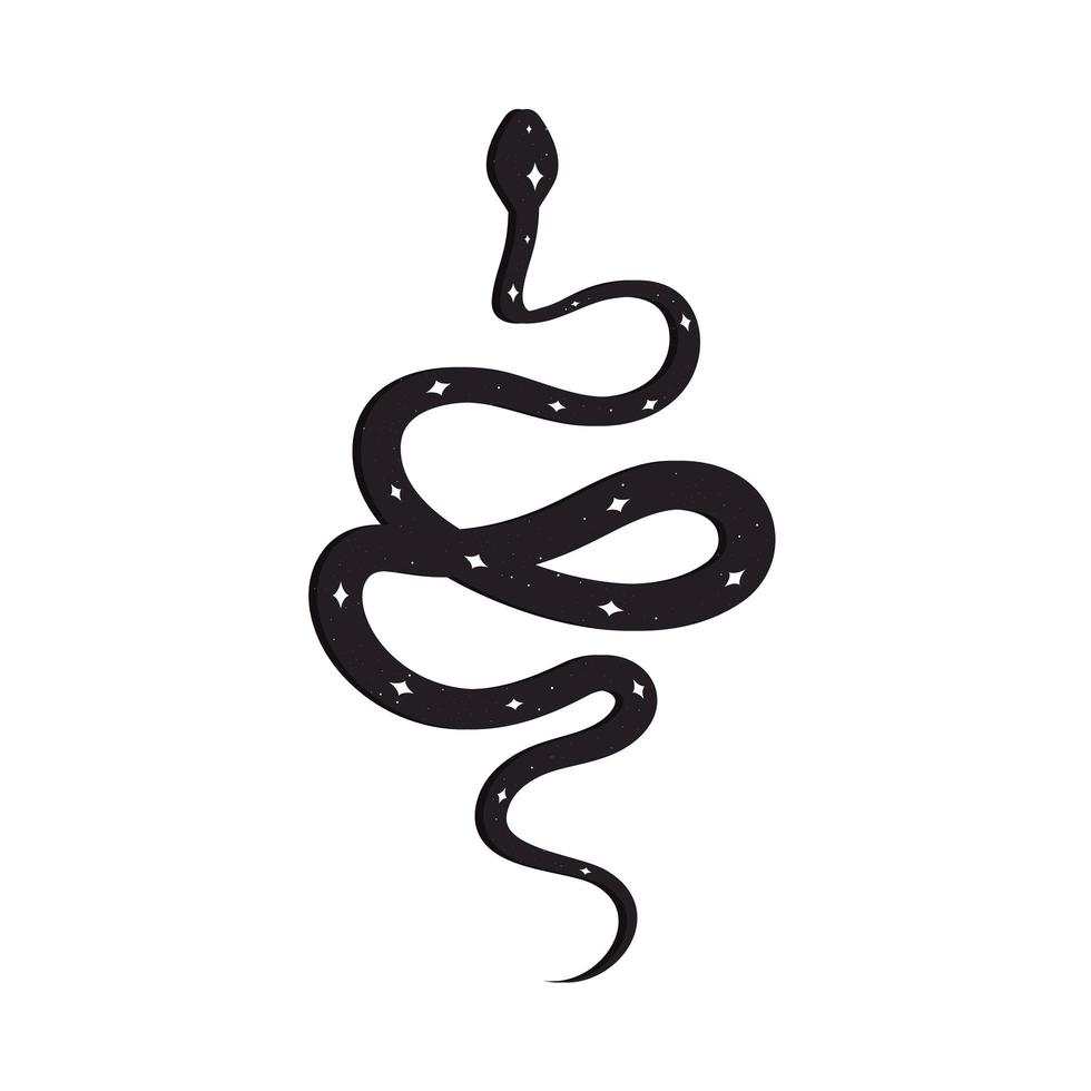 diseño de serpiente esotérica vector
