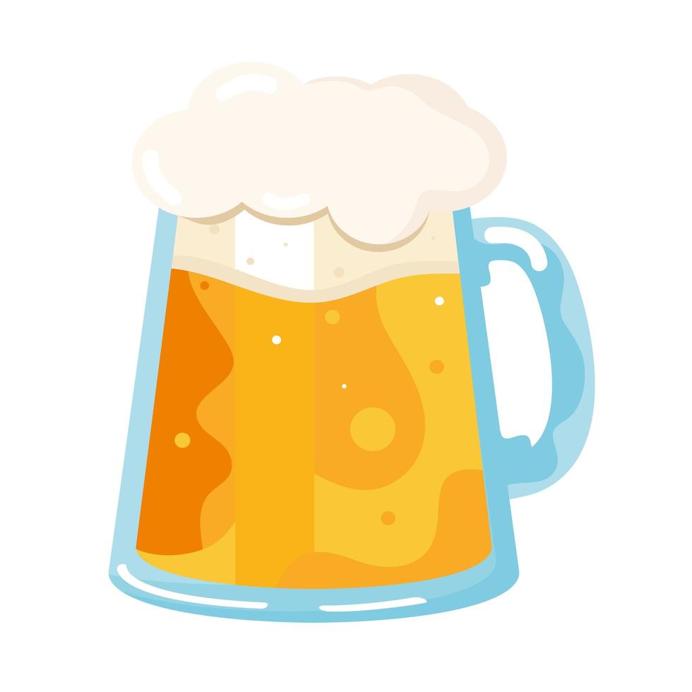 icono de vaso de cerveza vector