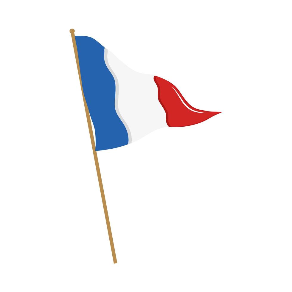 French flag icon vector