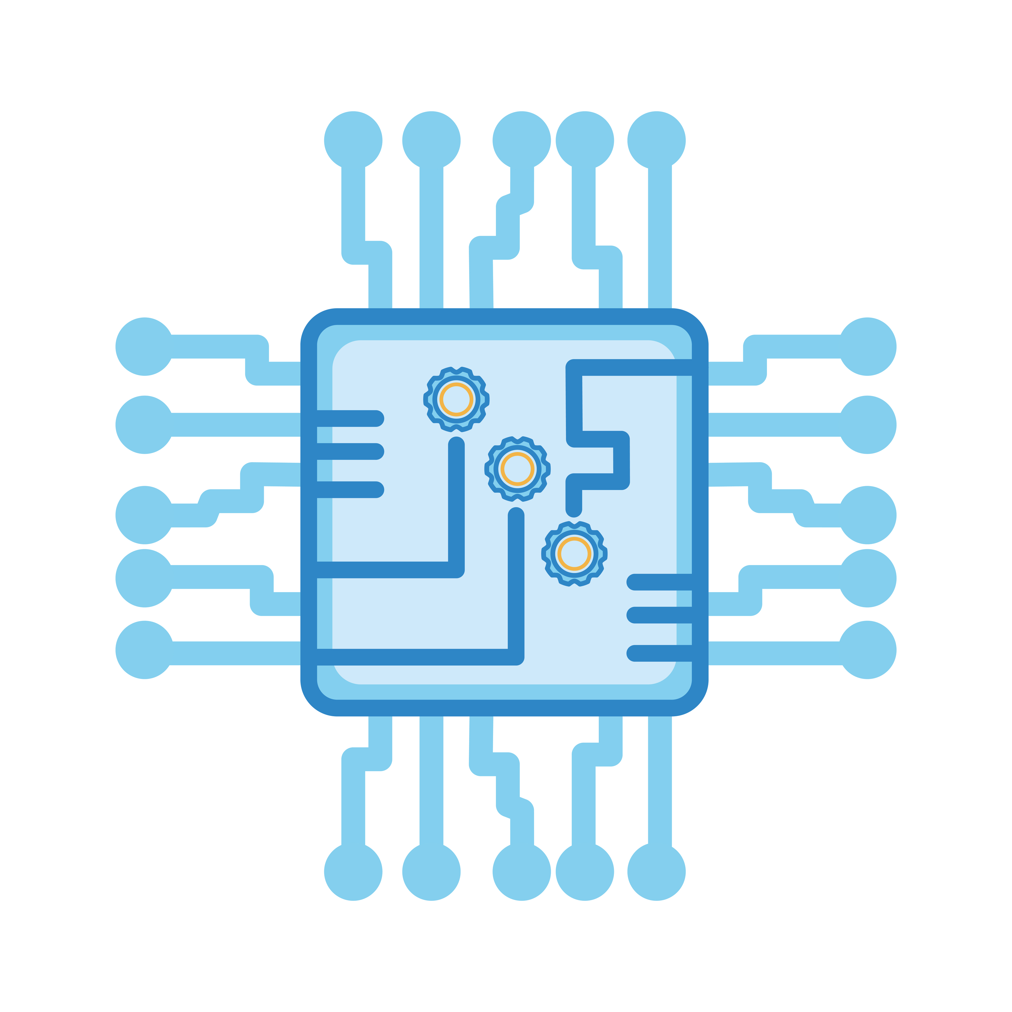 Circuit board icon 4102512 Vector Art at Vecteezy