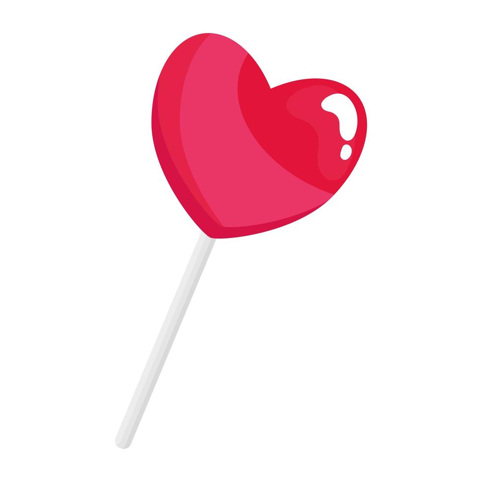 pink heart candy vector