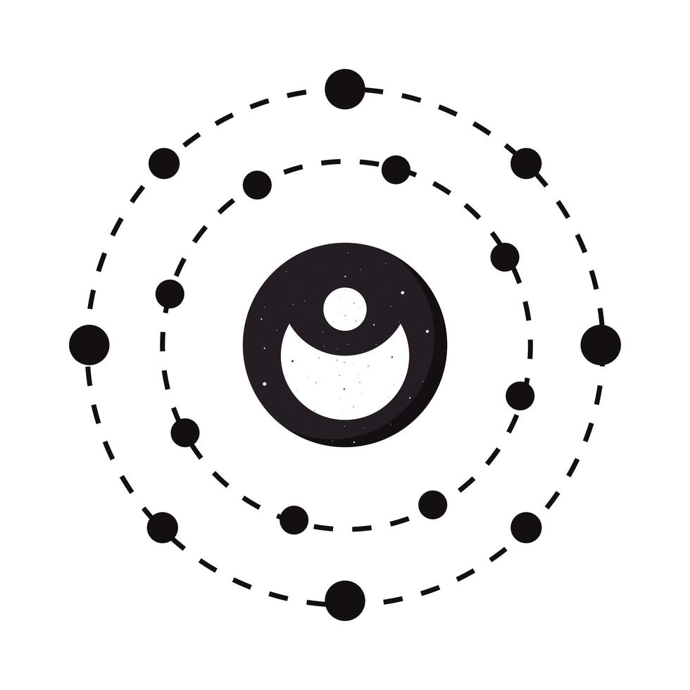 esoteric moon design vector