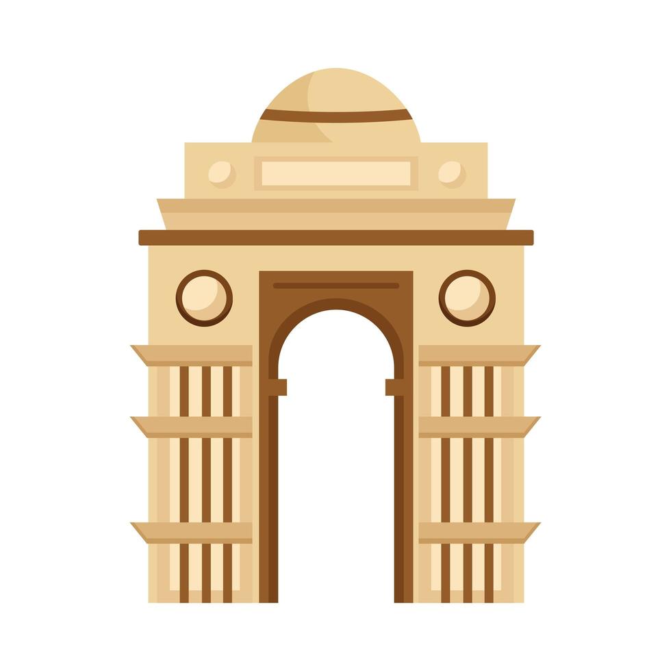 icono de puerta india vector