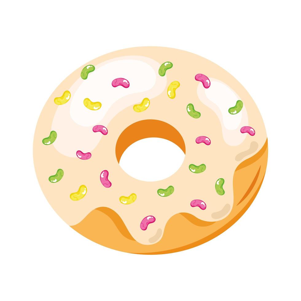 donut pastry product vector