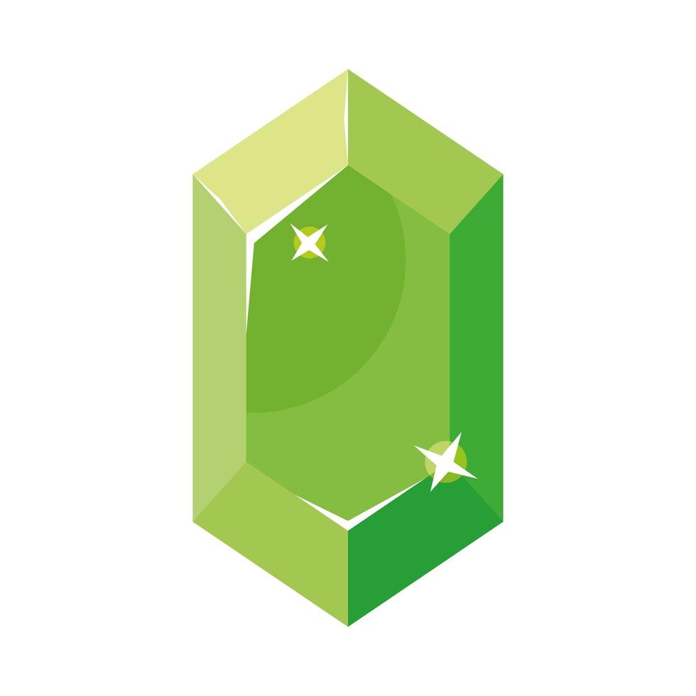 bright gem emerald vector