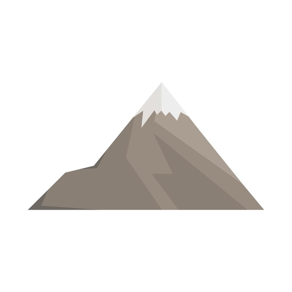 mountains with ice vector