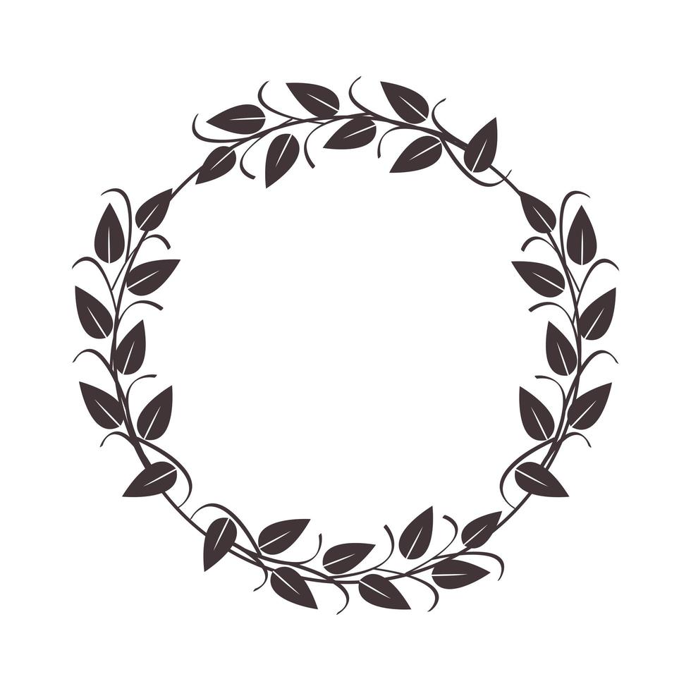 laurel wreath circular vector