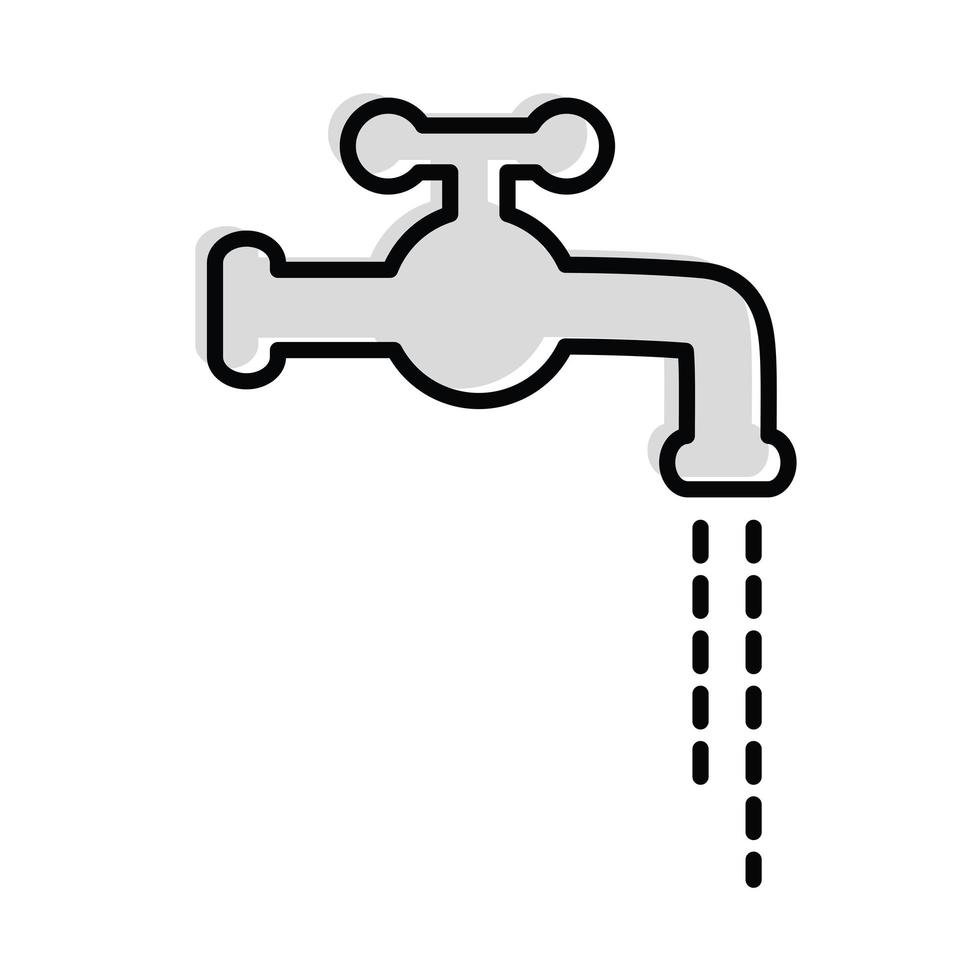 water tap faucet vector