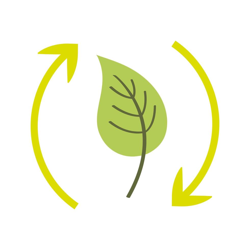 renewable energy leaf vector