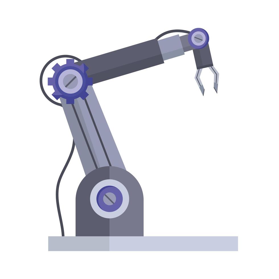 robotic arm icon vector