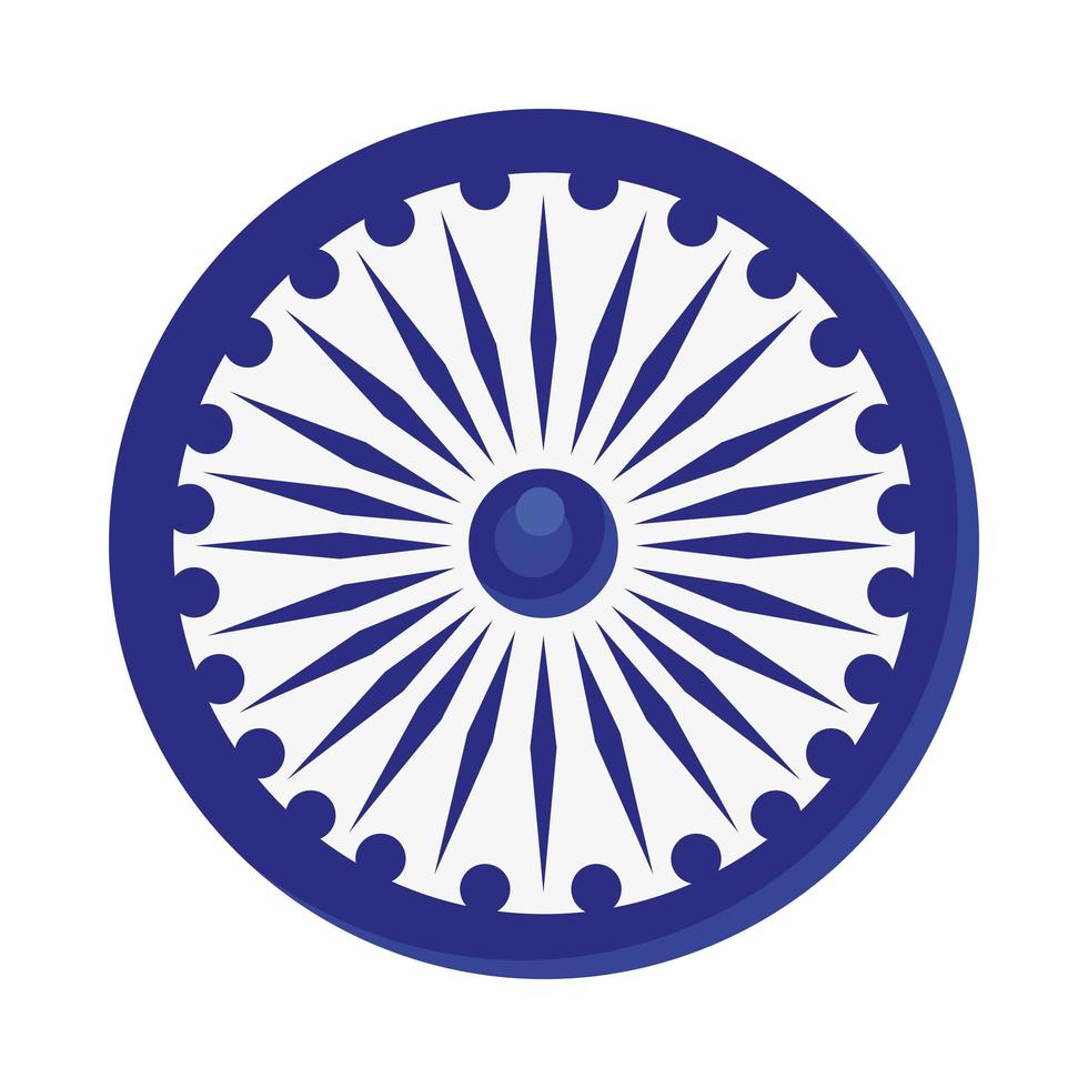 Indian ashoka chakra vector
