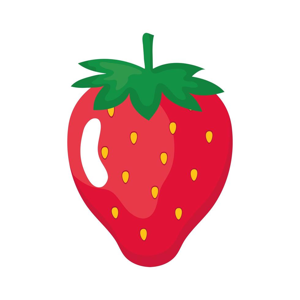 icono de fresa fresca vector