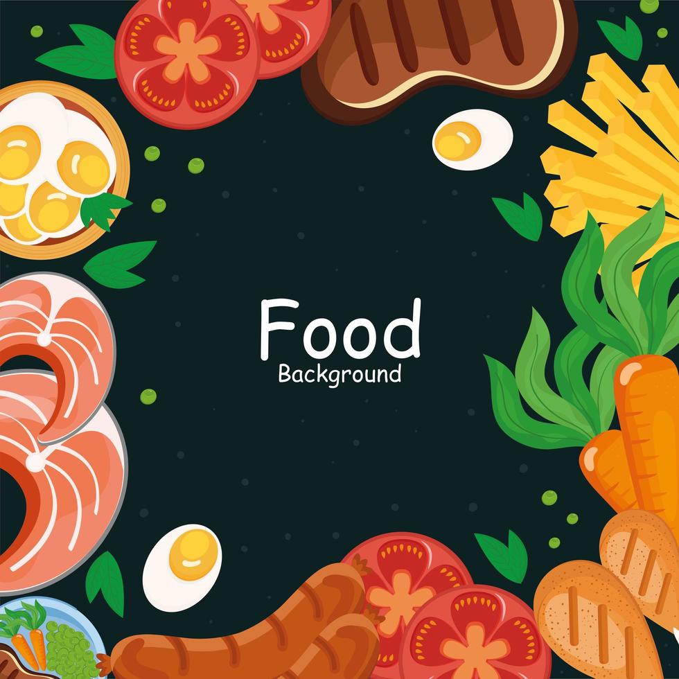 food icon group vector