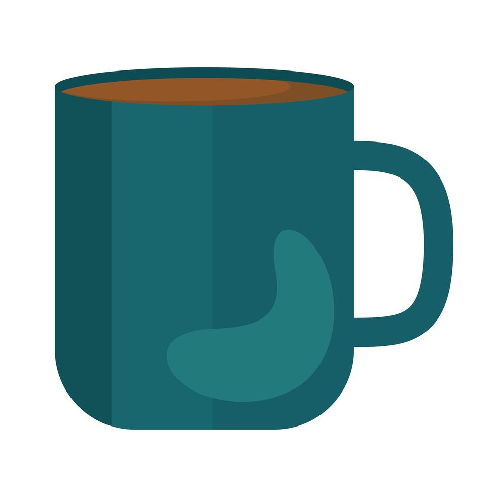 taza de café bebida vector