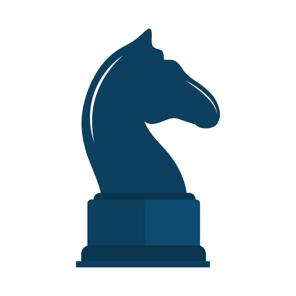 horse chess piece vector