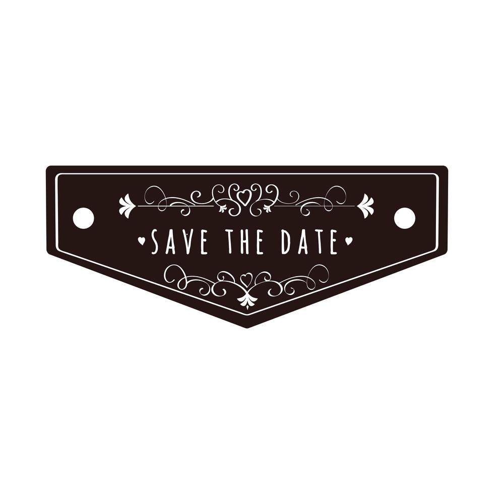 Save the date banner vector