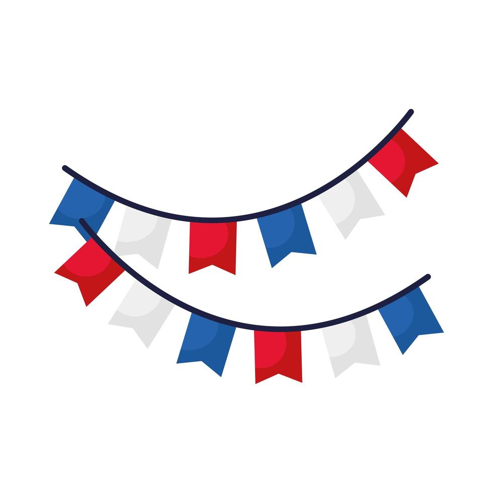 French banner pennant vector