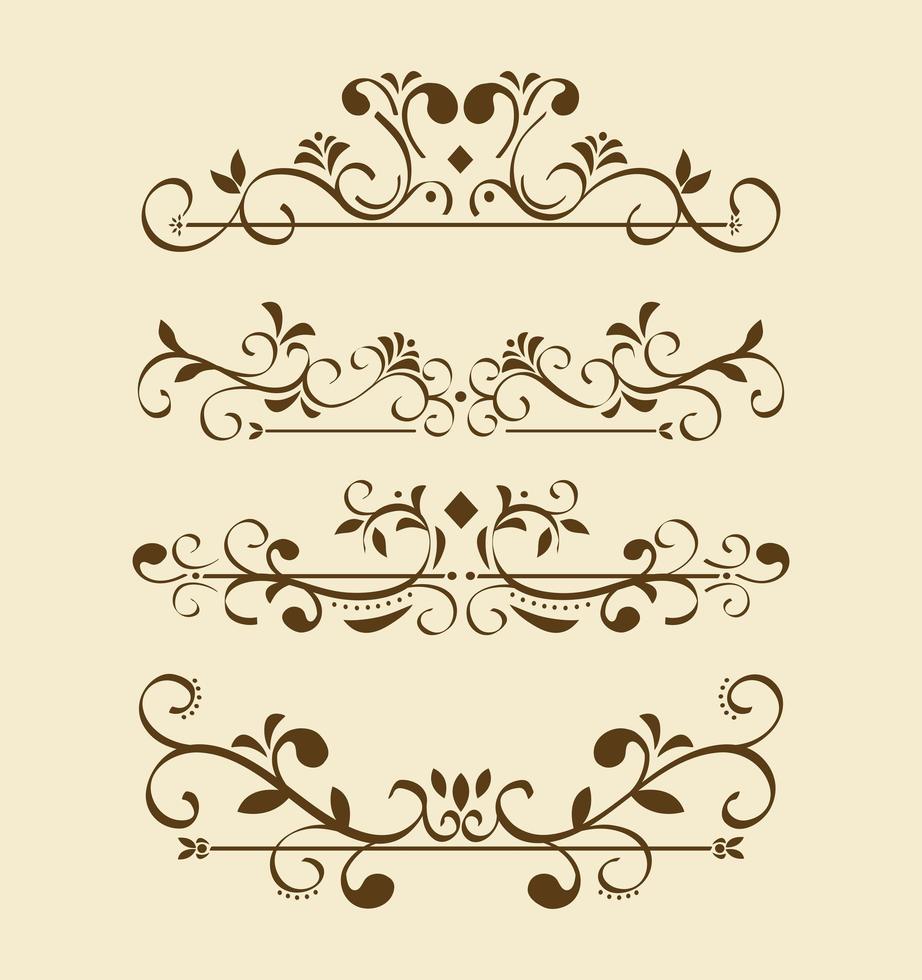 four dividers victorians vector