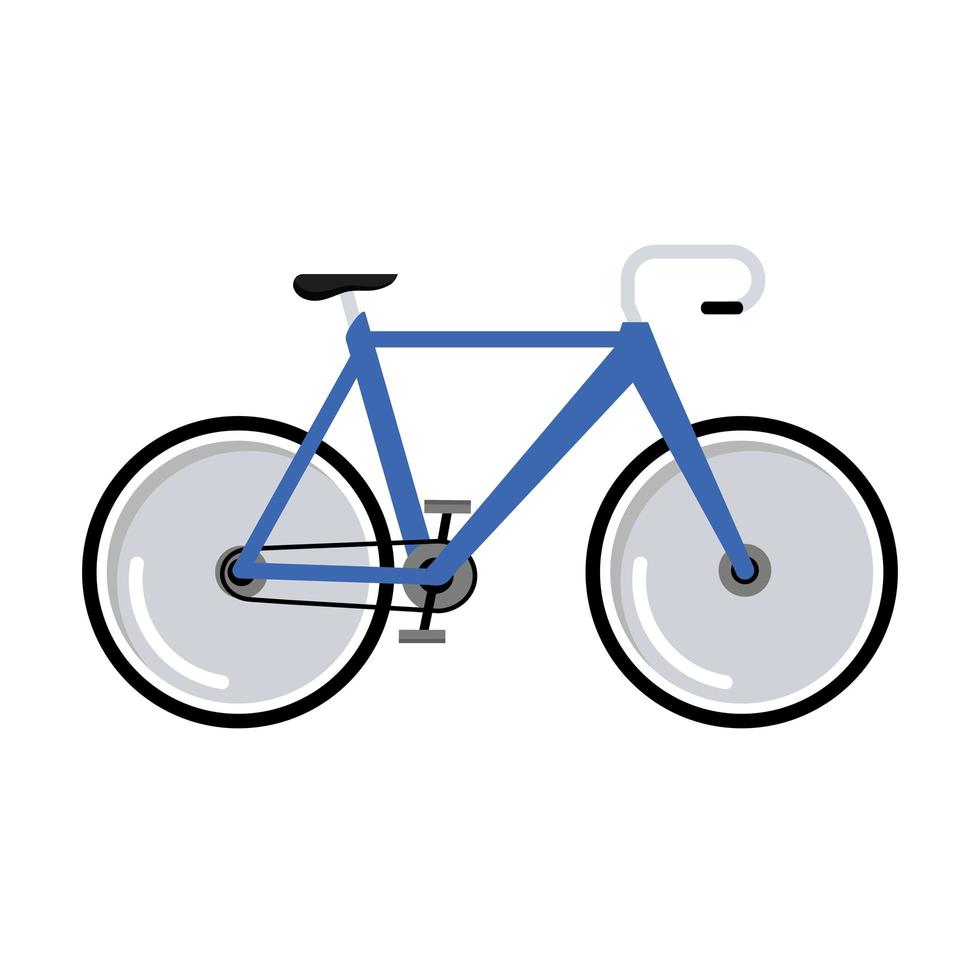 vehículo de bicicleta azul vector