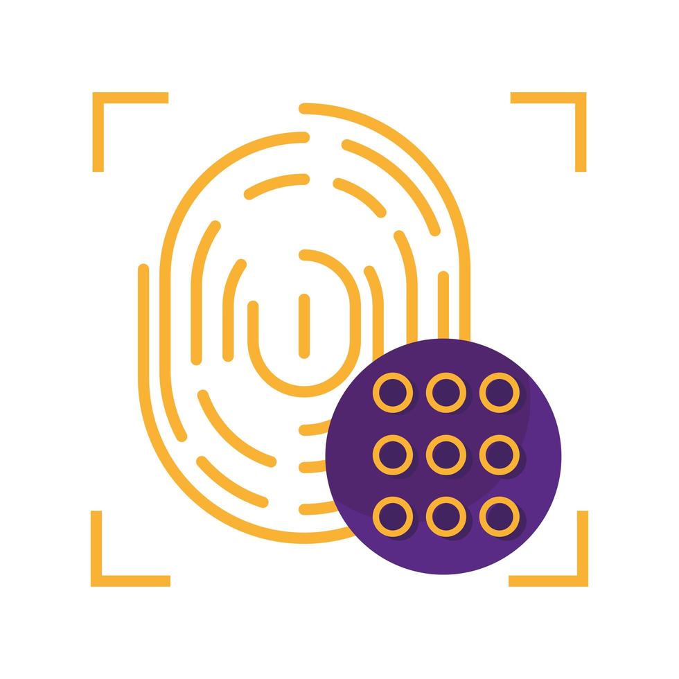 fingerprint biometric verification vector