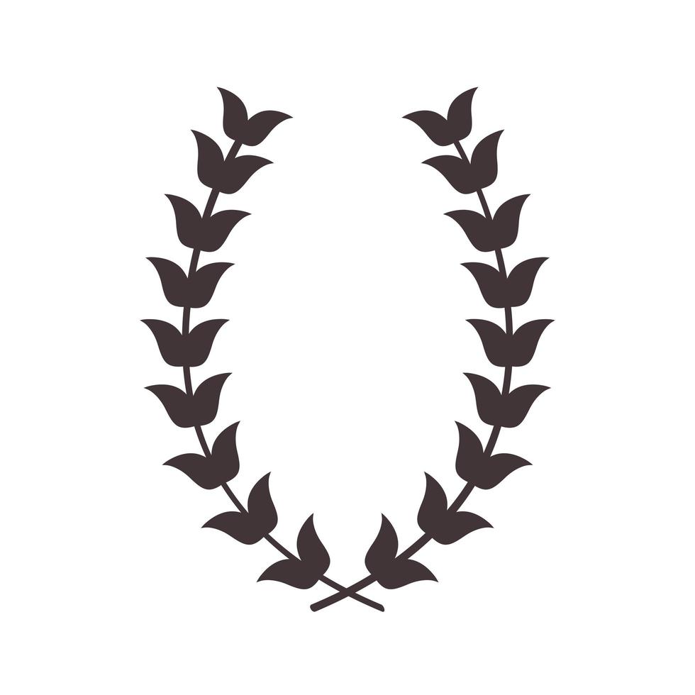 crown laurel wreath vector