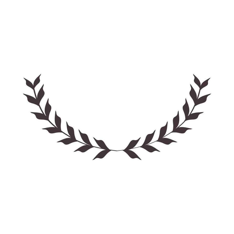 laurel wreath crown vector