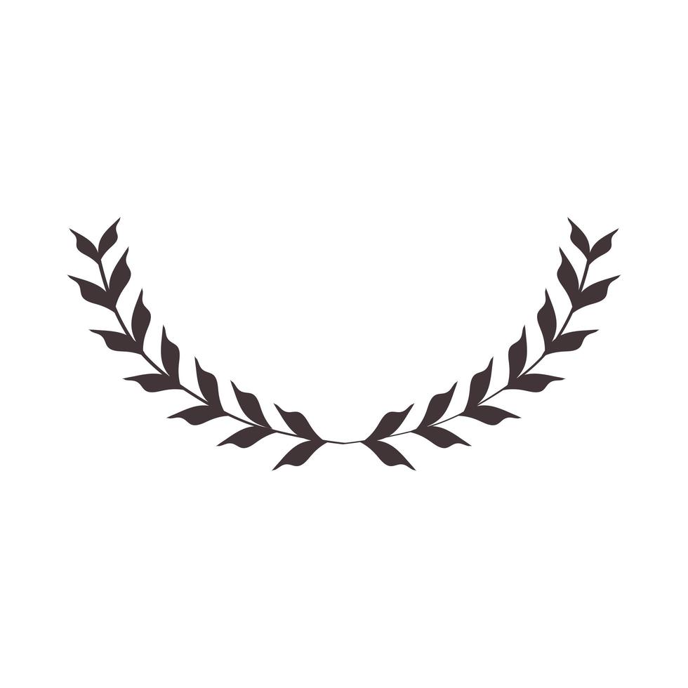 laurel wreath crown vector