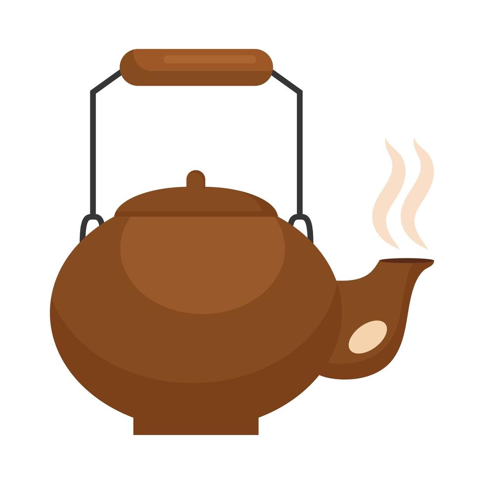 chinese tea pot vector