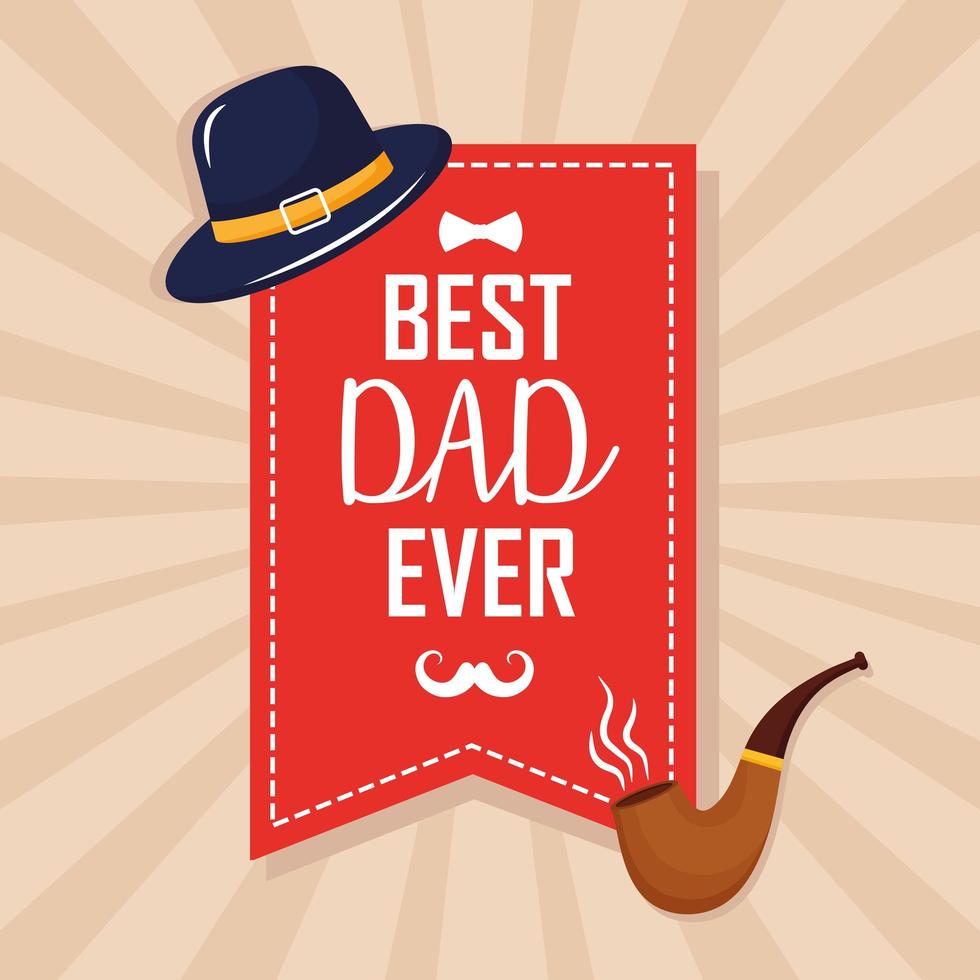 fathers day ribbon vector