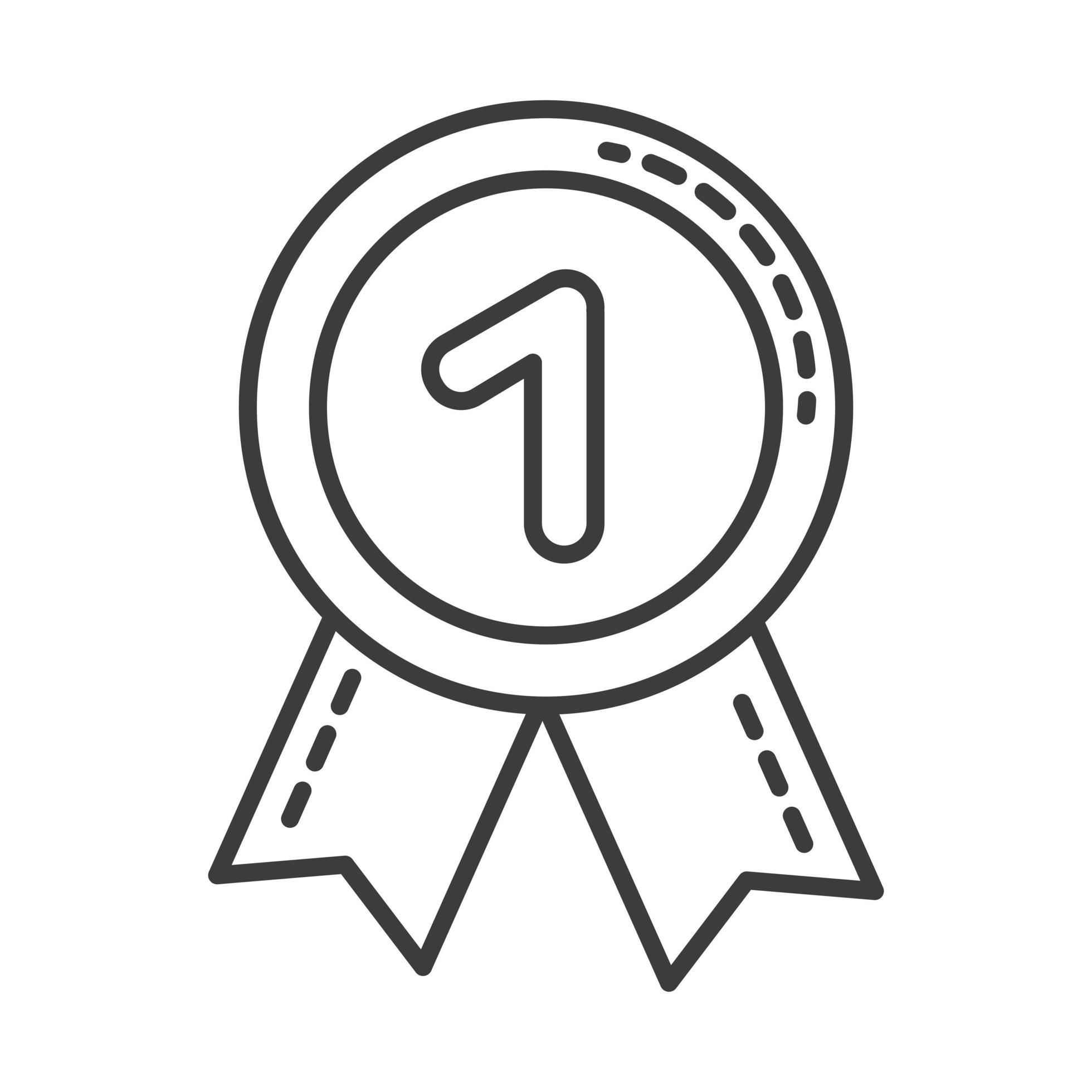 Number one winner seal stamp 4103559 Vector Art at Vecteezy