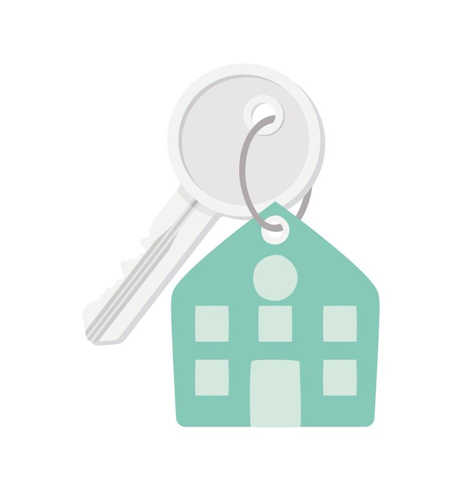 green keychain illustration vector