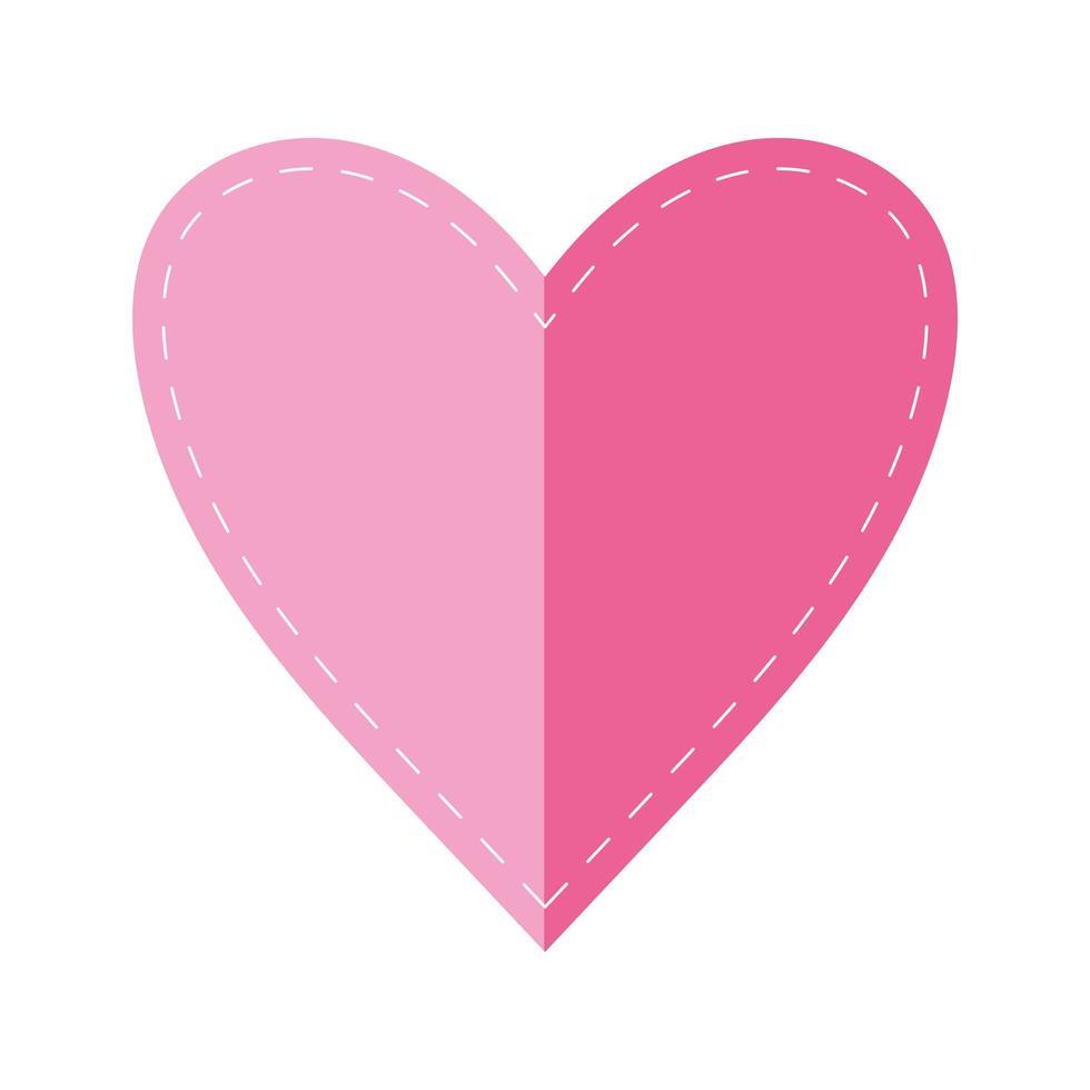 craft heart design vector
