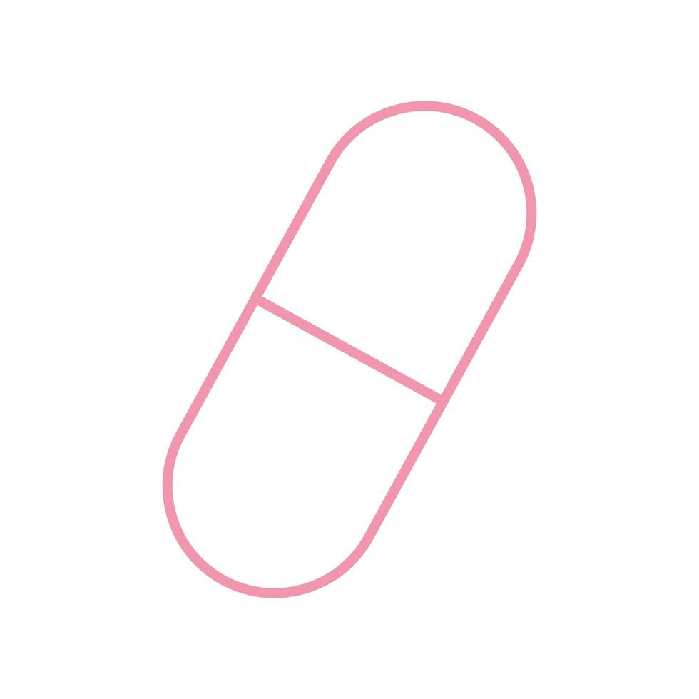 pill line style icon vector design