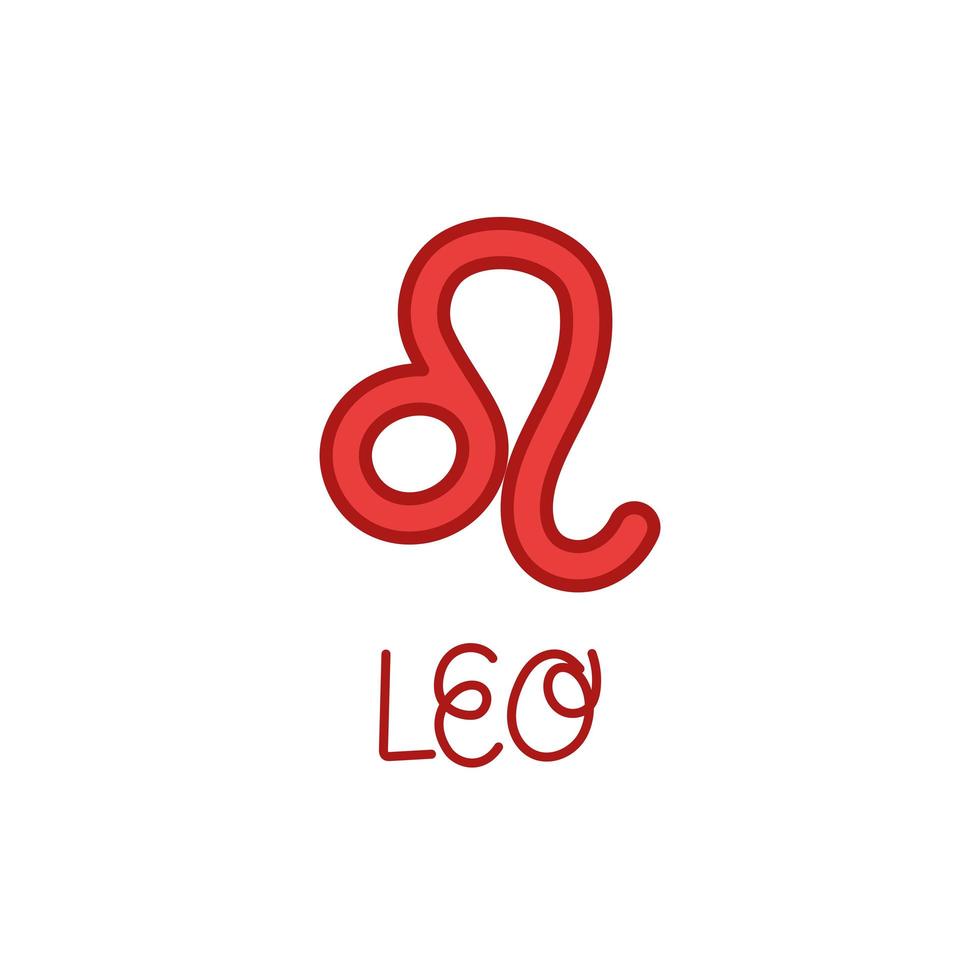 leo symbol illustration vector