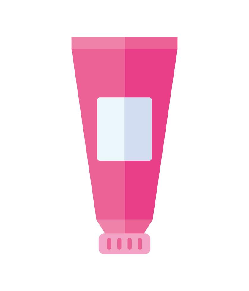 pink paint tube vector
