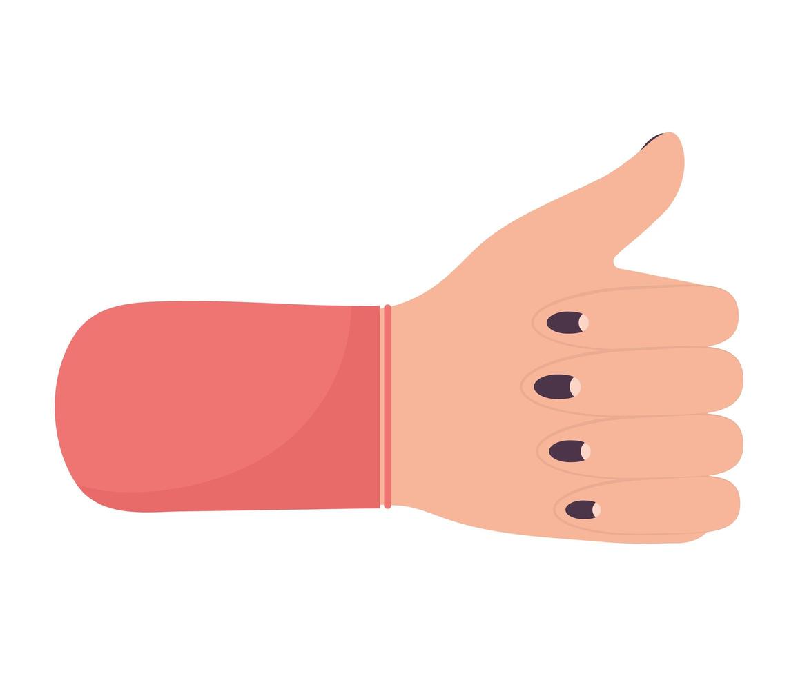 hand making likes symbol vector