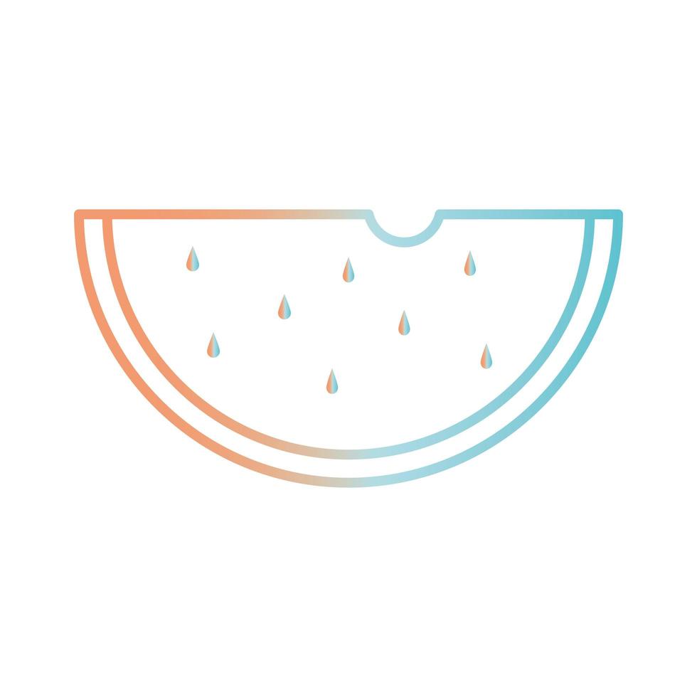 watermelon gradient style icon vector design