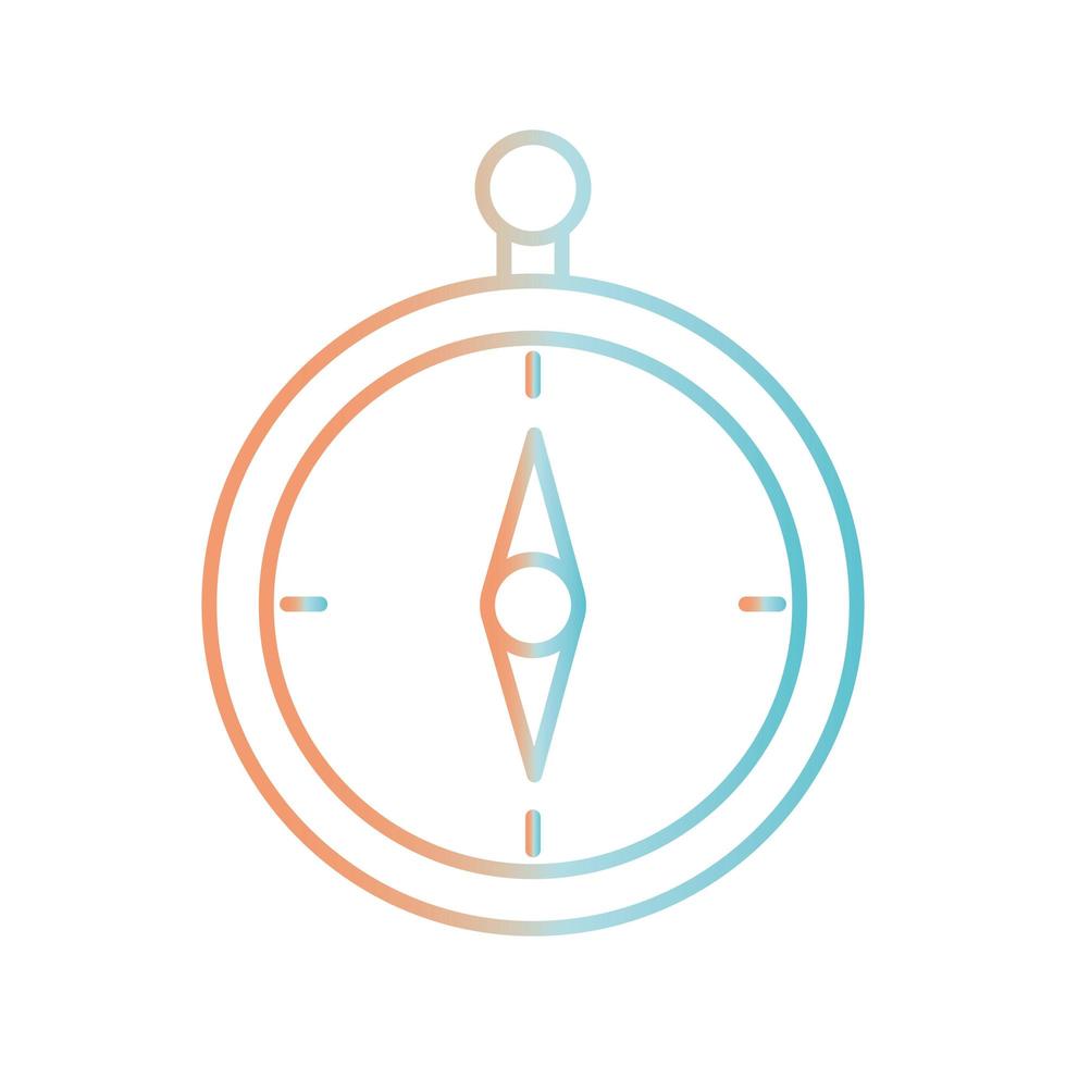 compass gradient style icon vector design